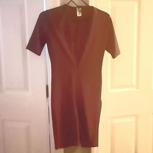 Deep V cut romper (burgundy), never worn, very stretchy